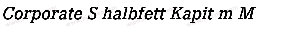 Corporate S halbfett Kapit m Medziff字体转换